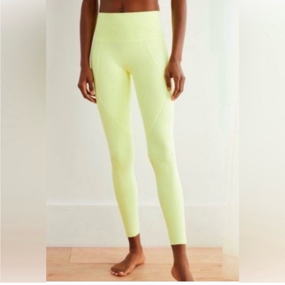 Aerie NEON yellow legging chill play move Activewear